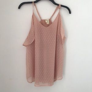 Pink tank blouse